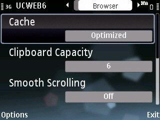 UCWEB browser settings UCWEB browser settings